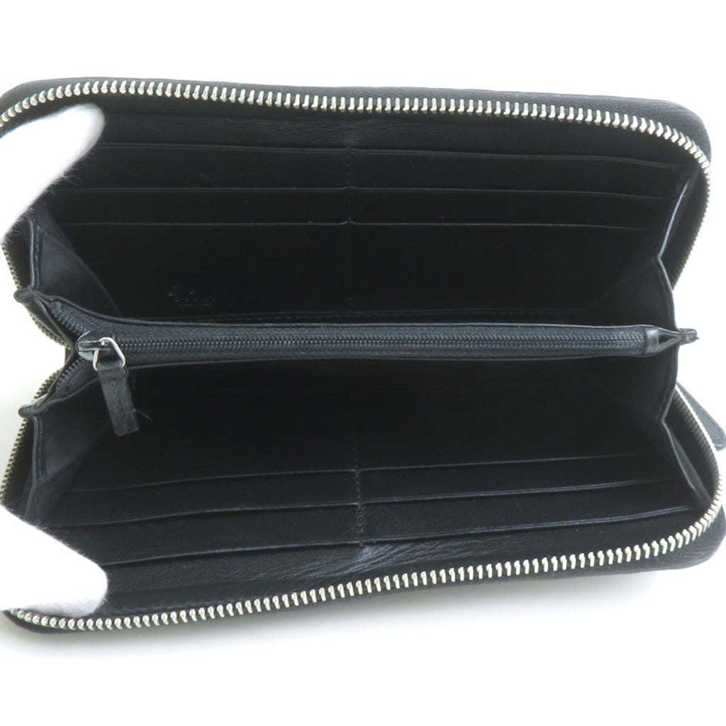 Gucci Black Leather Long Wallet (Bi-Fold) (Pre-Owned)