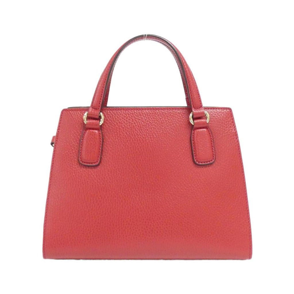 Gucci Red Color Leather Handbag (Pre-Owned)