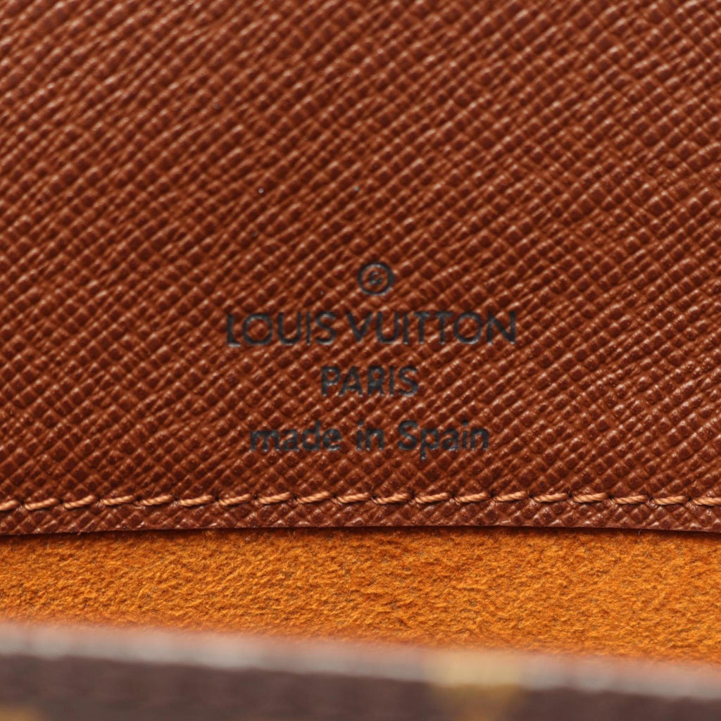 Louis Vuitton Brown Coated Canvas Leather Shoulder Bag