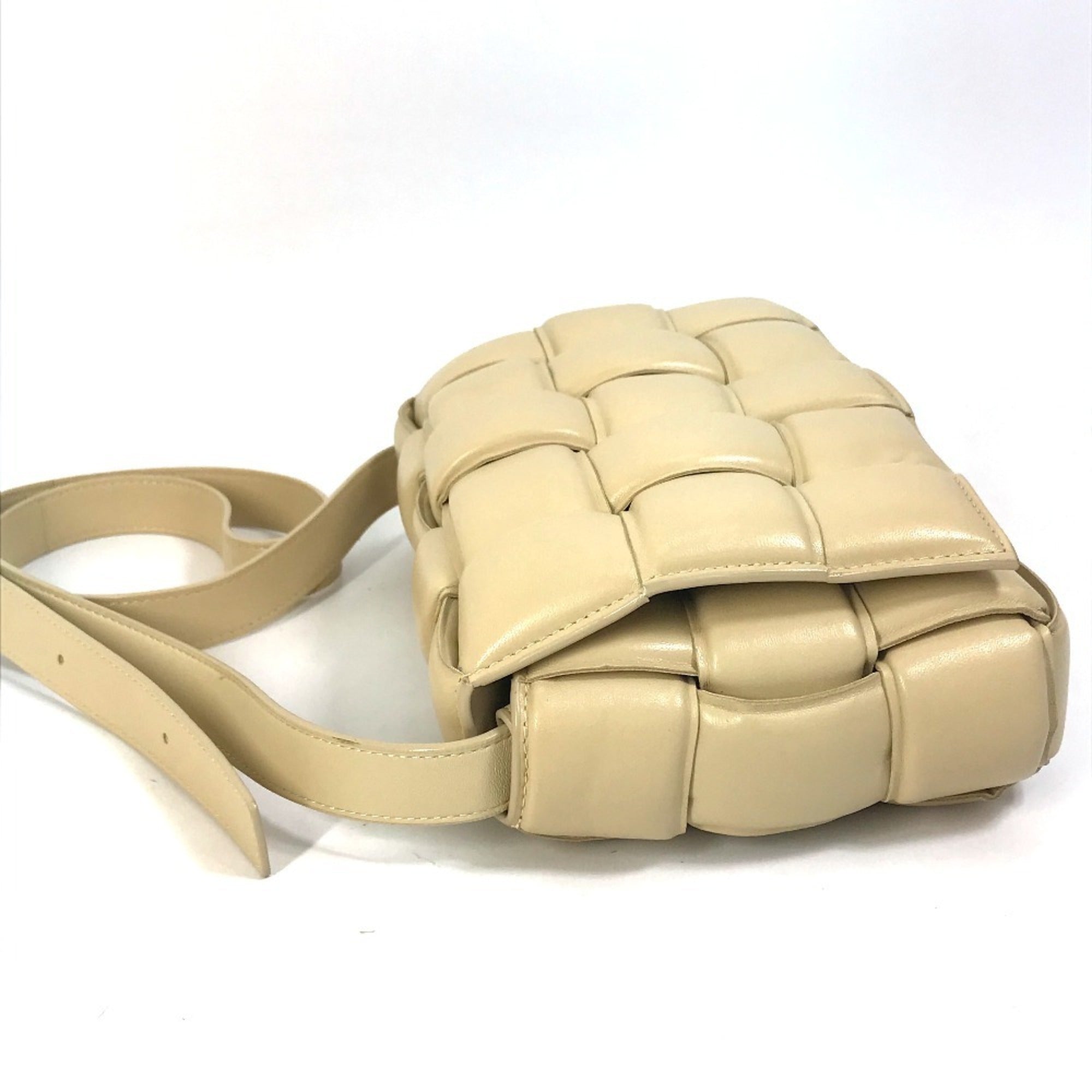 Bottega Veneta Beige Leather Shoulder Bag