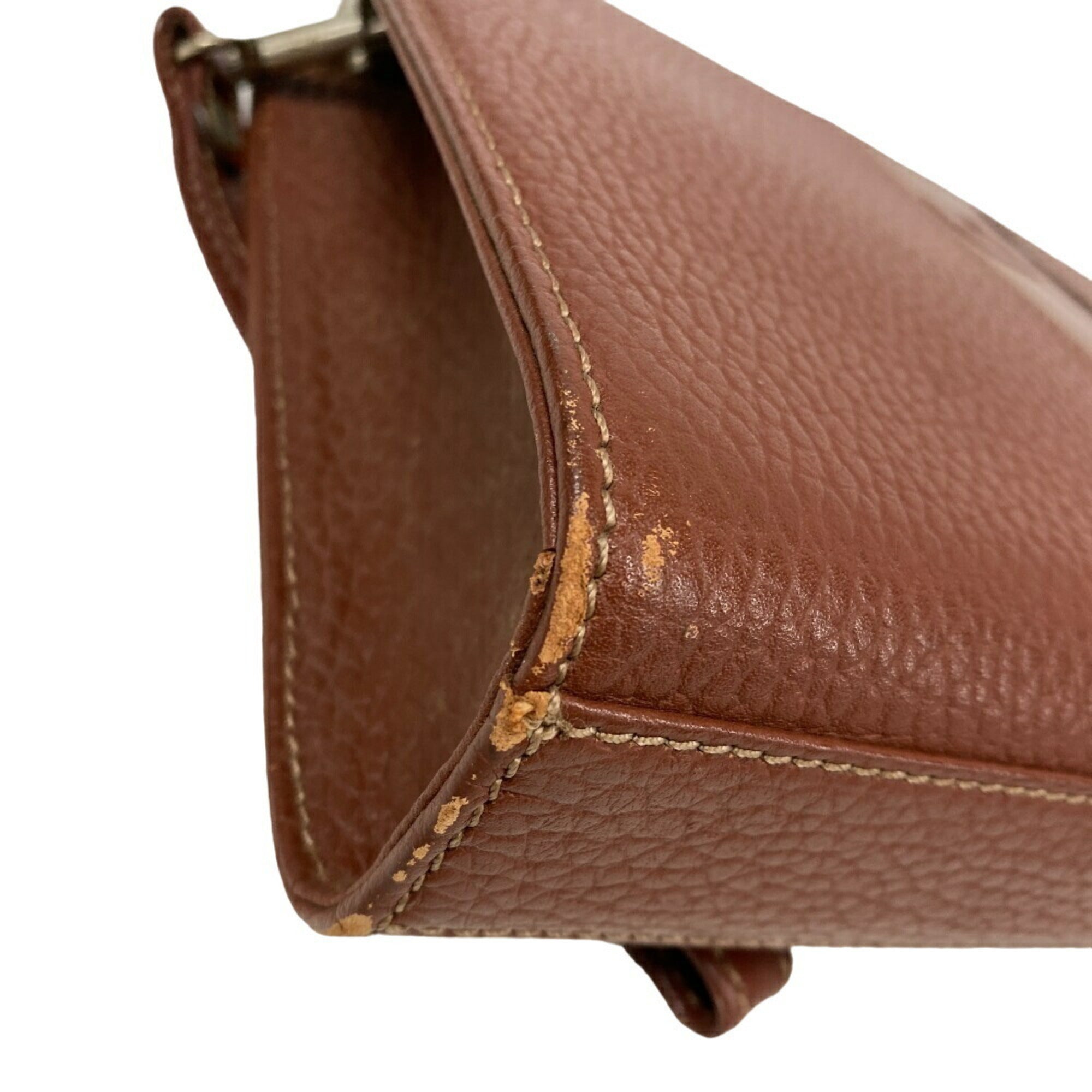 Burberry Brown Leather Clutch Bag