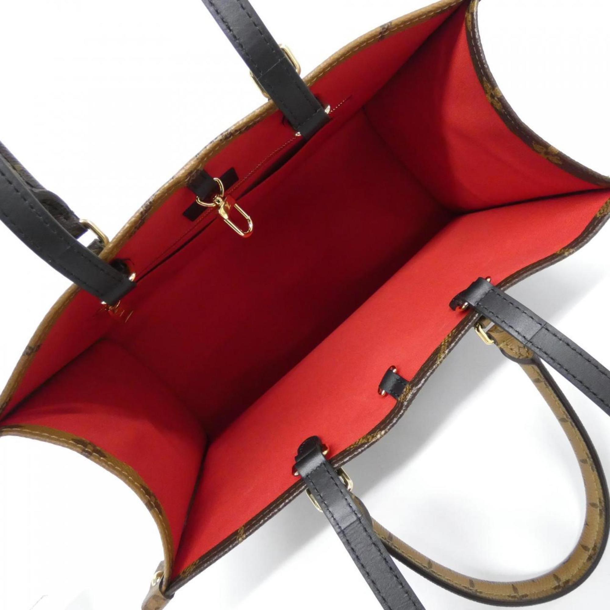 Louis Vuitton Marron Coated Canvas Handbag
