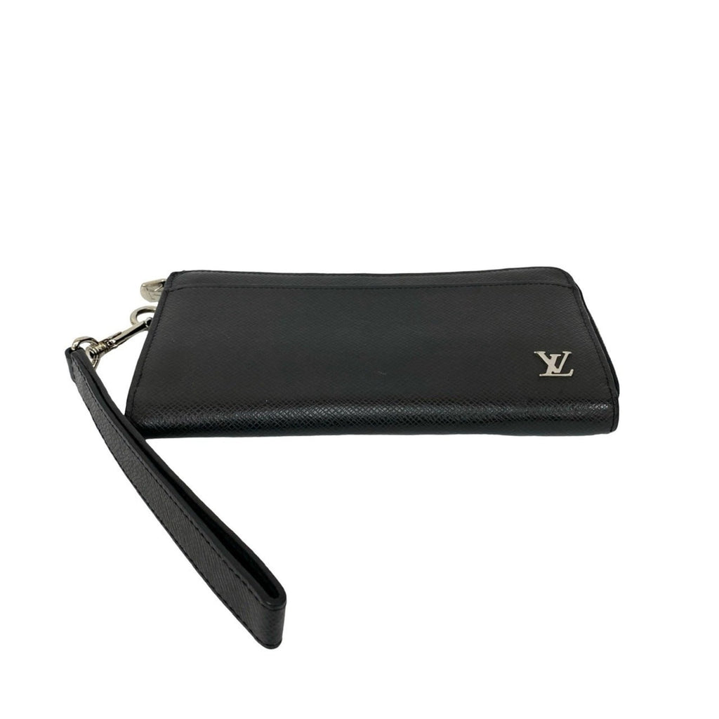 Louis Vuitton Black Leather Long Wallet