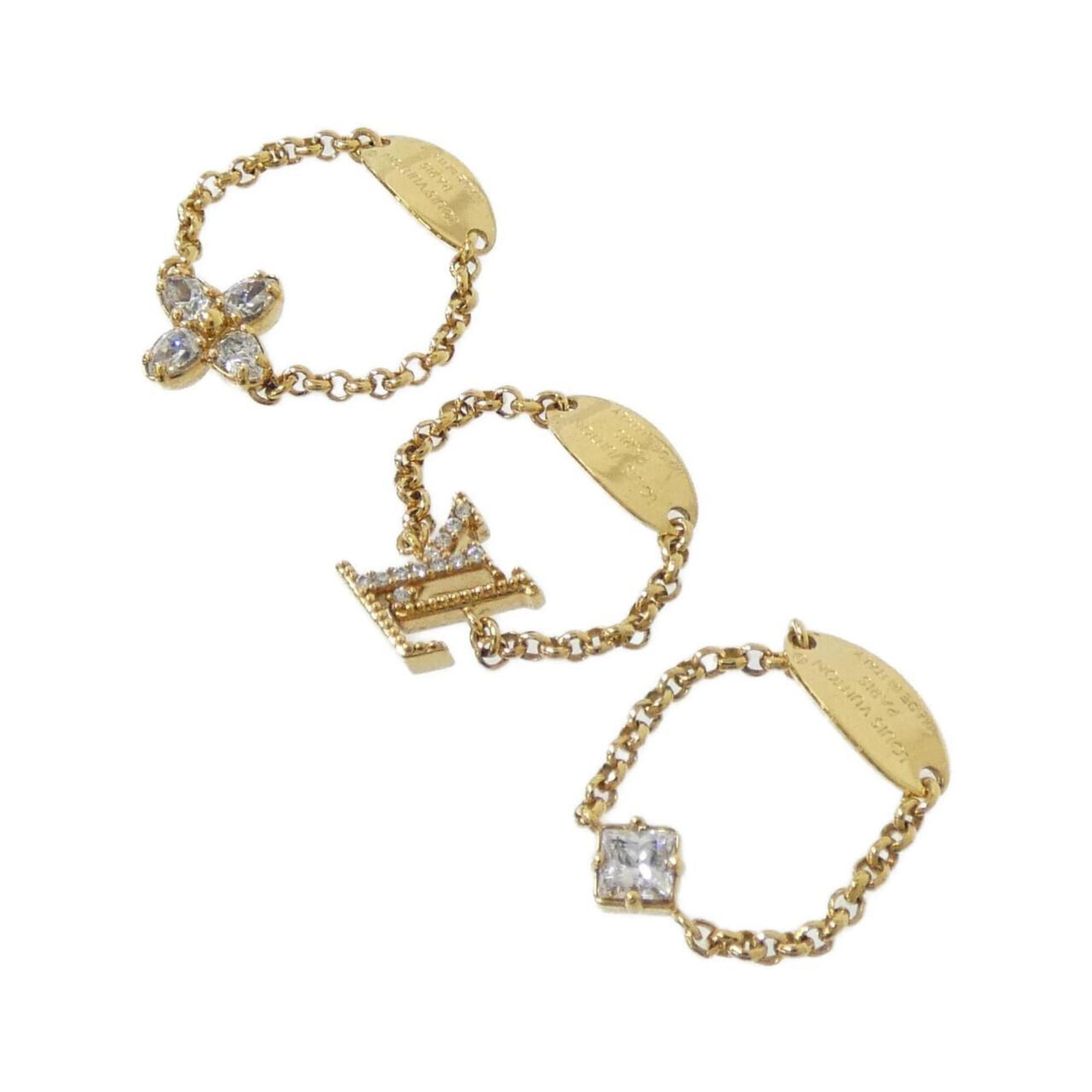 Louis Vuitton Gold Clear Band Ring