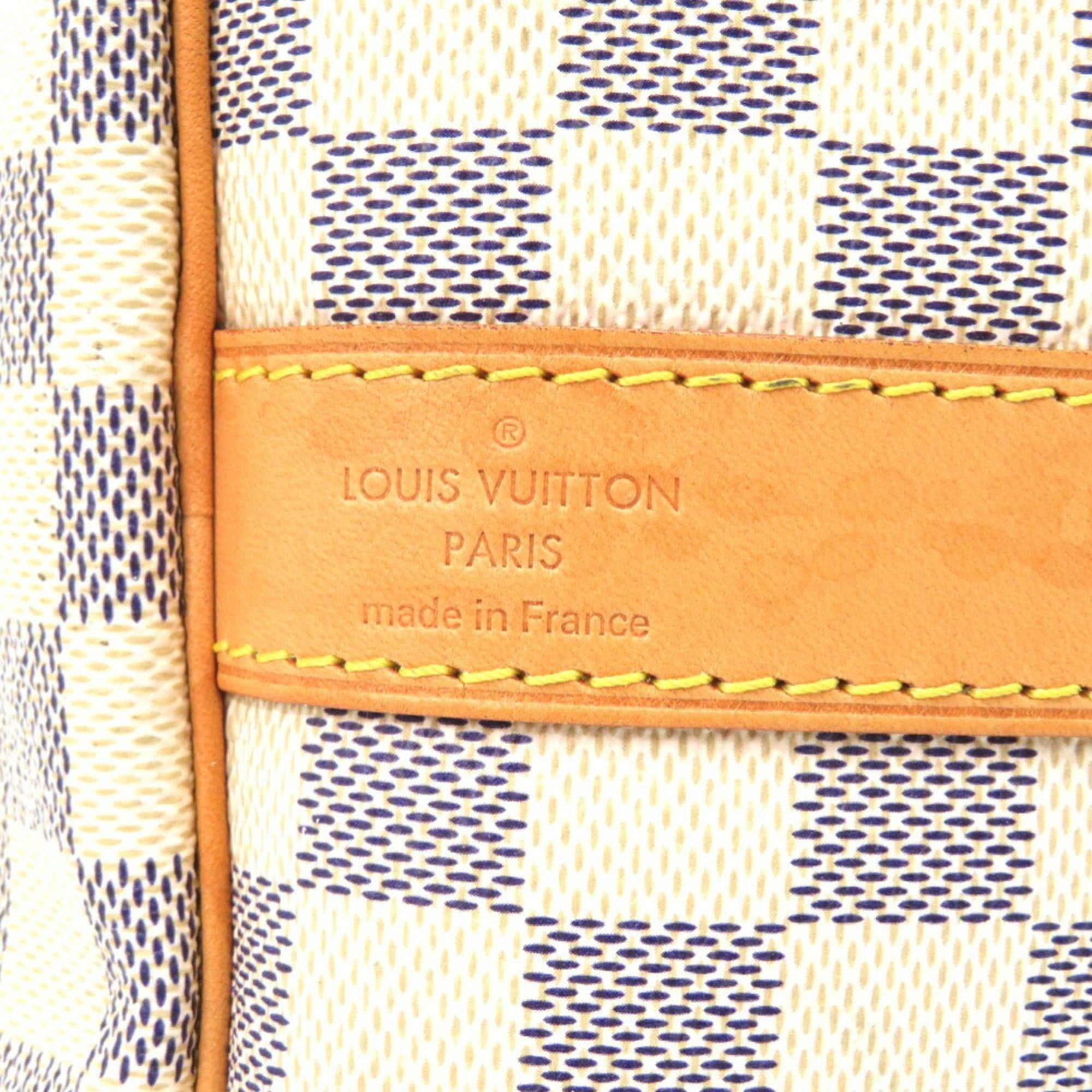 Louis Vuitton White Damier Azur Boston Bag