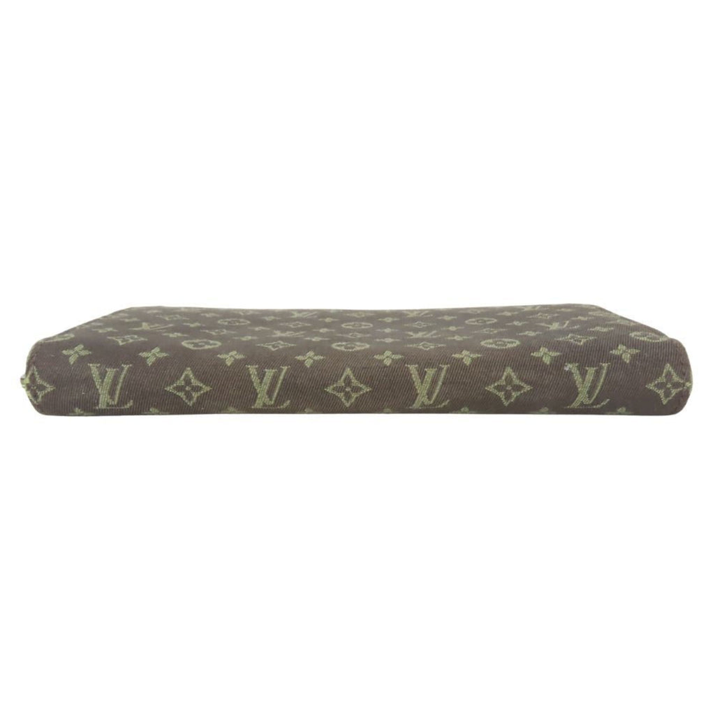 Louis Vuitton Brown Ebene Monogram Mini Lin Long Wallet