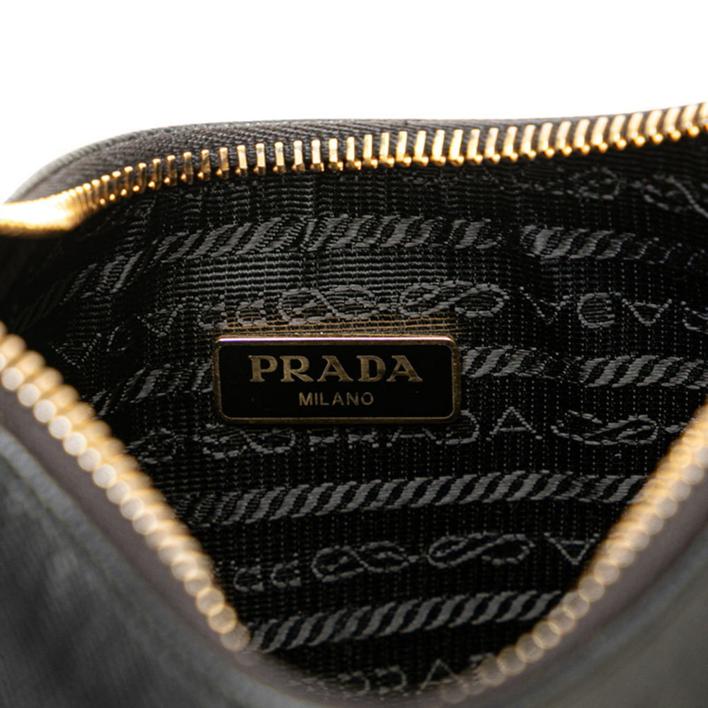 Prada Black Leather Shoulder Bag