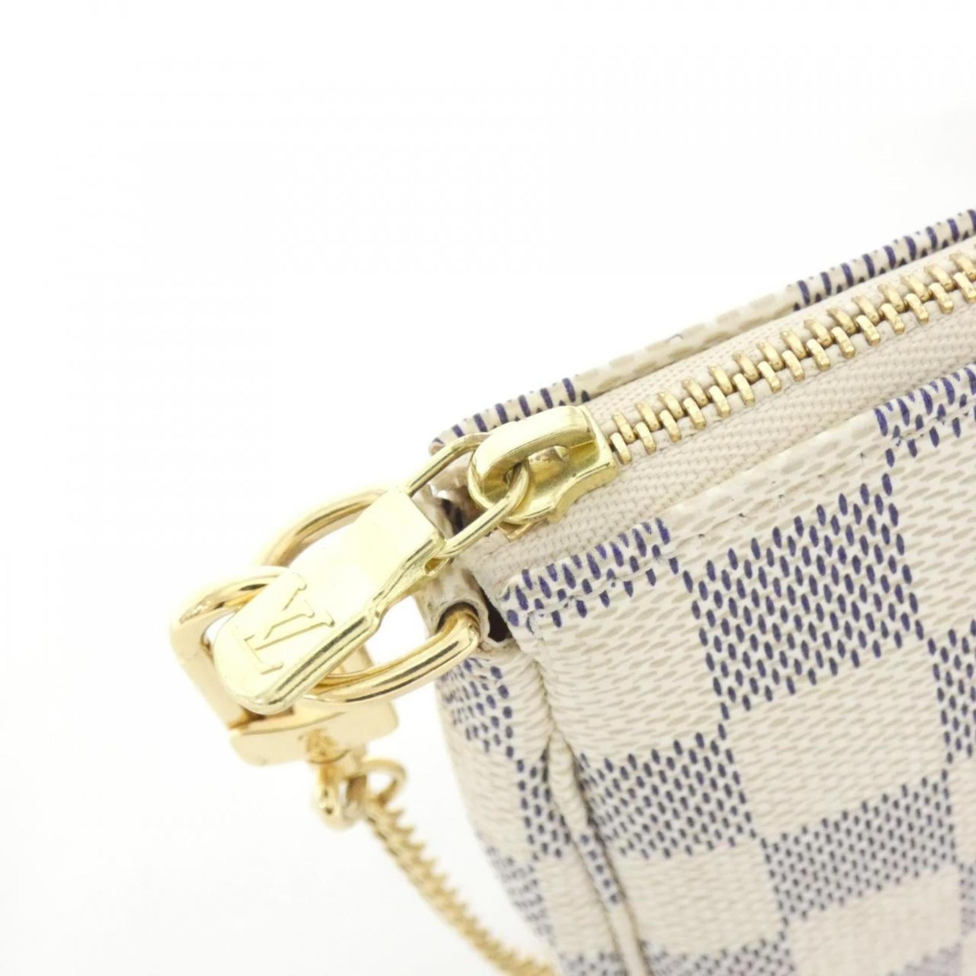 Louis Vuitton Azur Coated Canvas Pochette Pouch