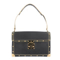 Louis Vuitton Black Leather Shoulder Bag
