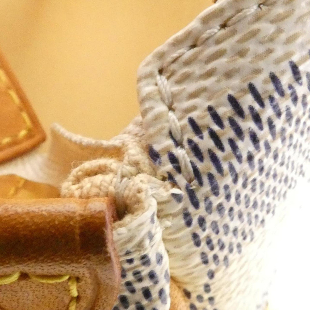 Louis Vuitton Azur White Coated Canvas Shoulder Bag