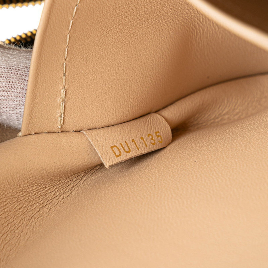Louis Vuitton Black Leather Handbag Shoulder Bag