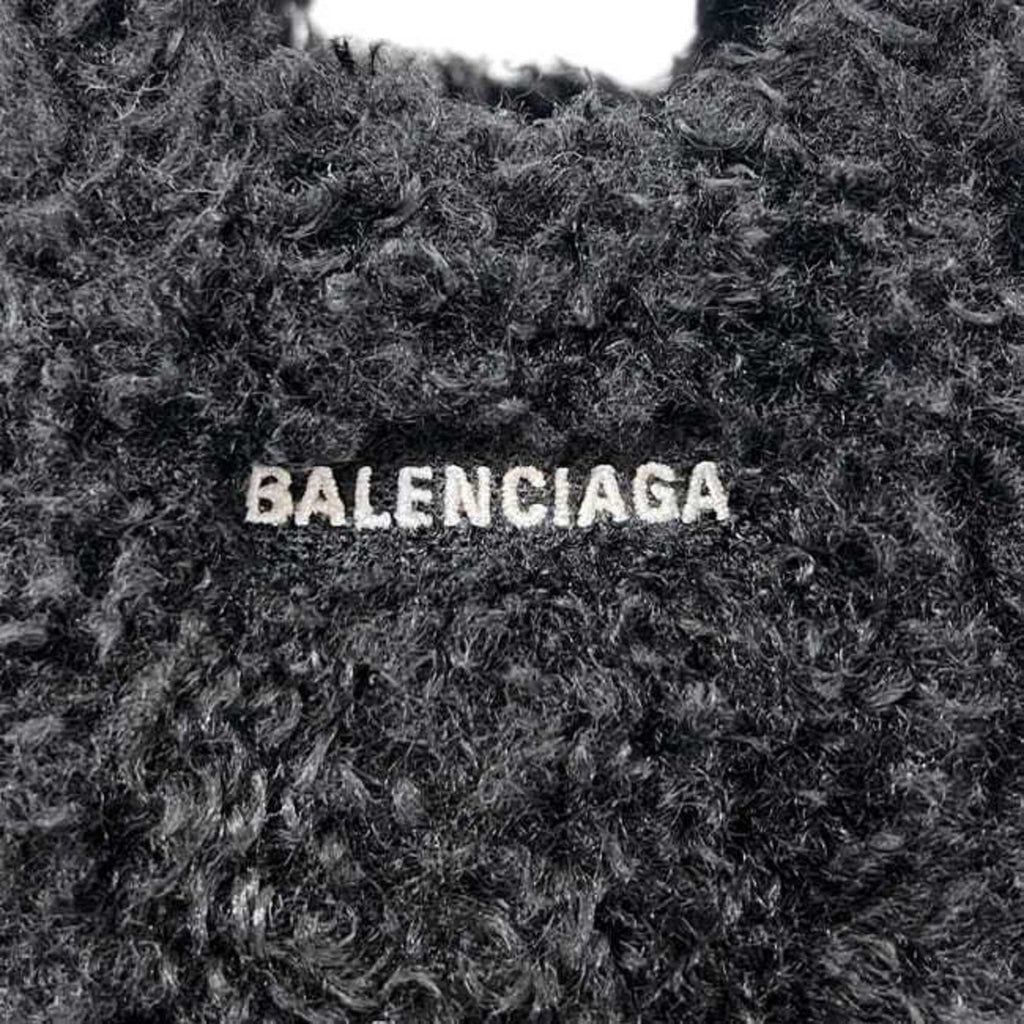Balenciaga Black Polyester Leather Shoulder