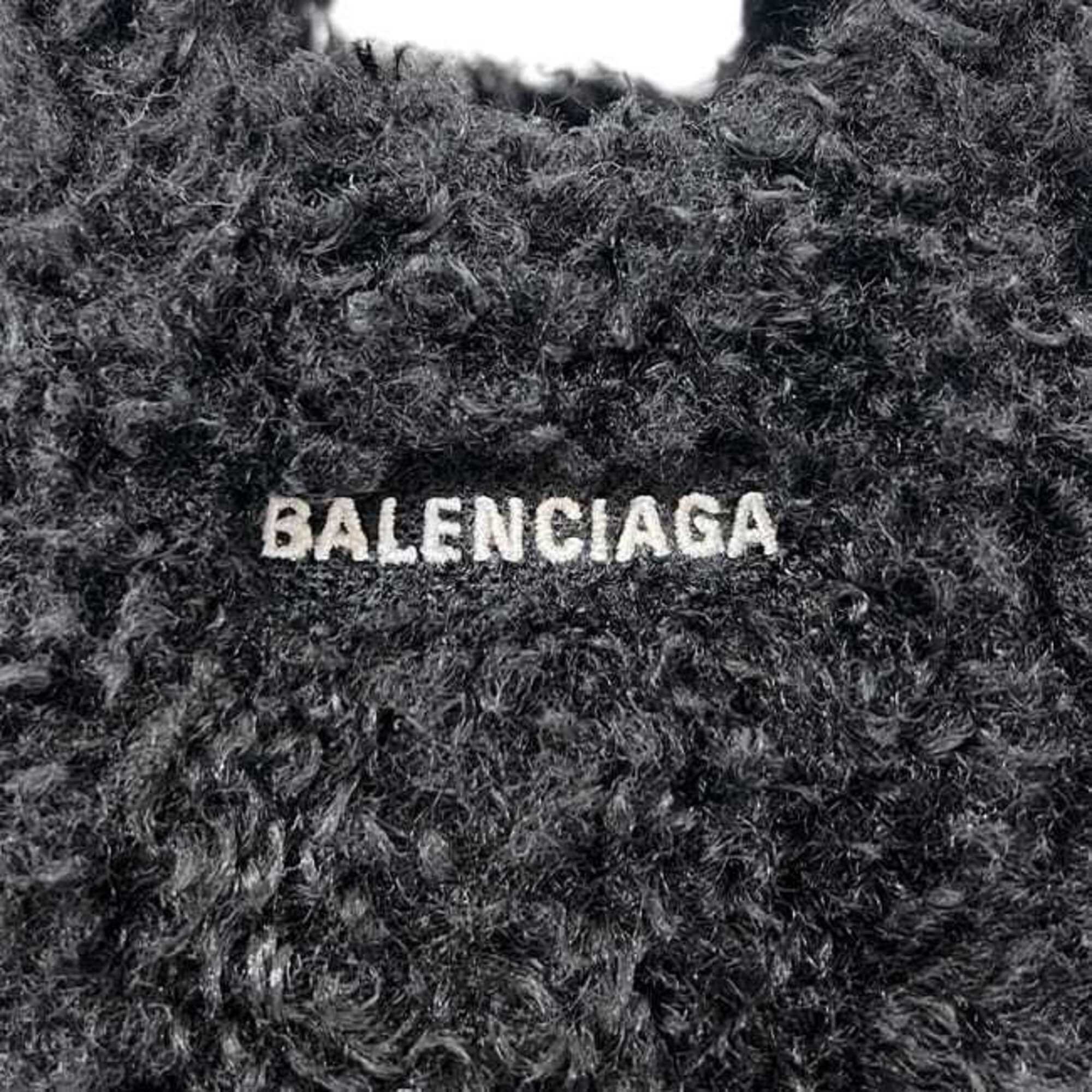 Balenciaga Black Polyester Leather Shoulder