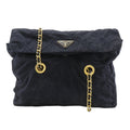 Prada Navy Nylon Shoulder Bag