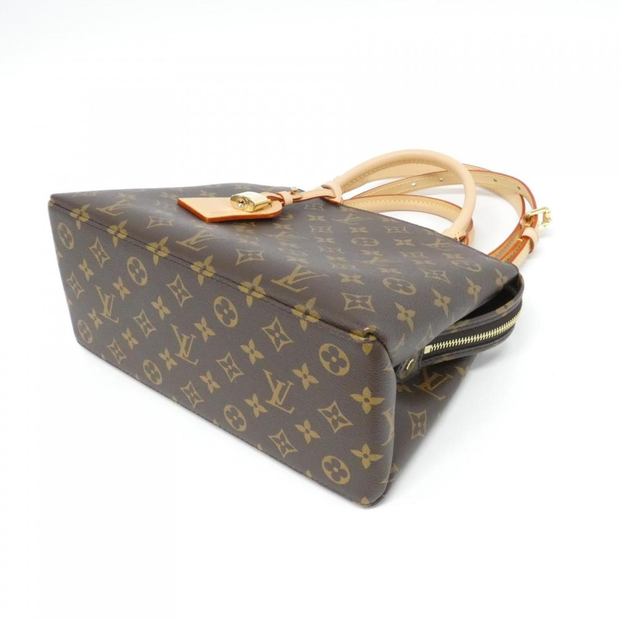 Louis Vuitton Marron Coated Canvas Handbag