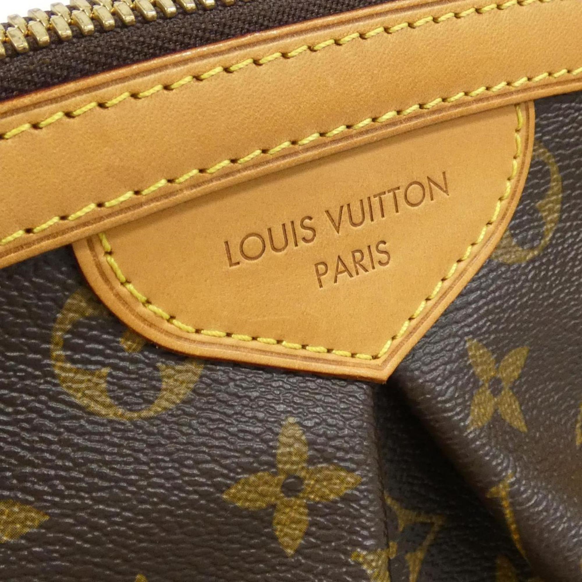 Louis Vuitton Brown Coated Canvas Shoulder Bag