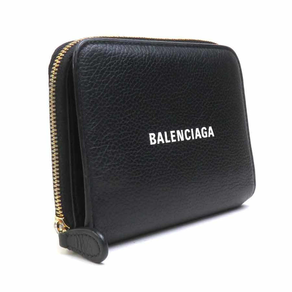 Balenciaga Black Leather Wallet (Bi-Fold)