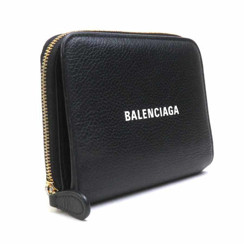 Balenciaga Black Leather Wallet (Bi-Fold)