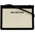 Balenciaga Black White Canvas Shoulder