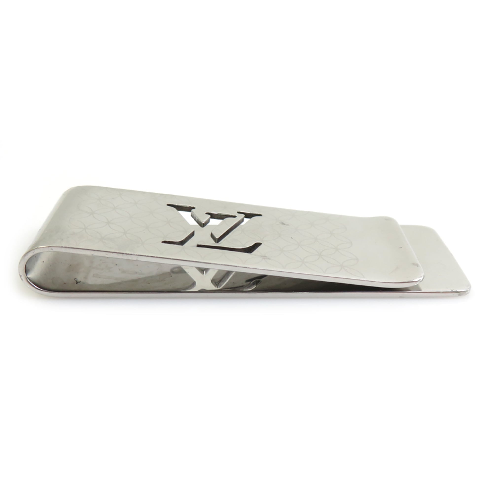Louis Vuitton Silver Metal Money Clip