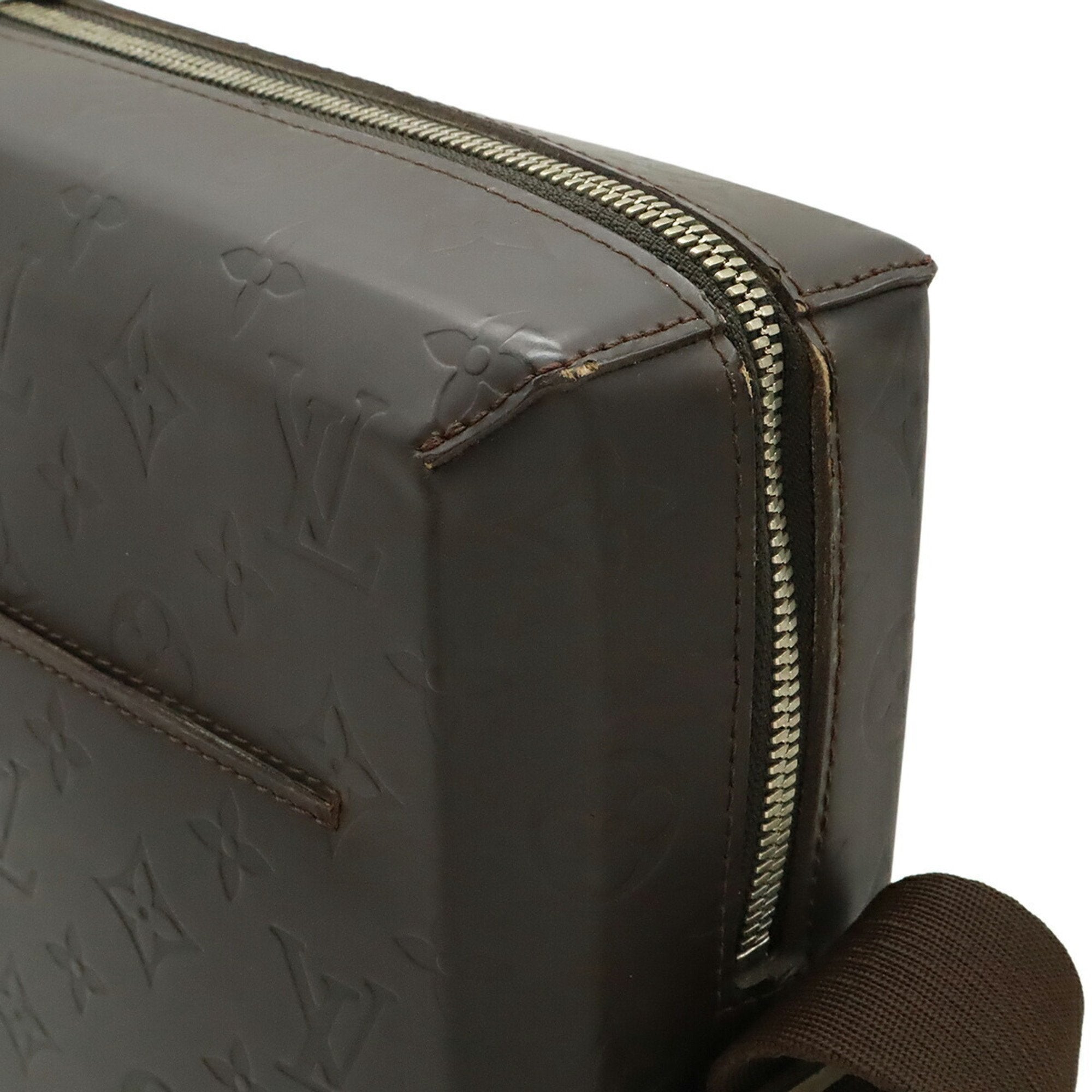 Louis Vuitton Brown Coffee Dark Brown Leather Shoulder Bag