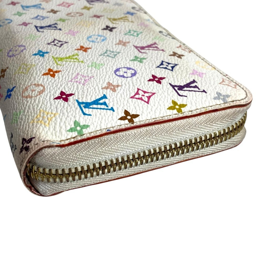 Louis Vuitton Pink White Monogram Multicolore Long Wallet