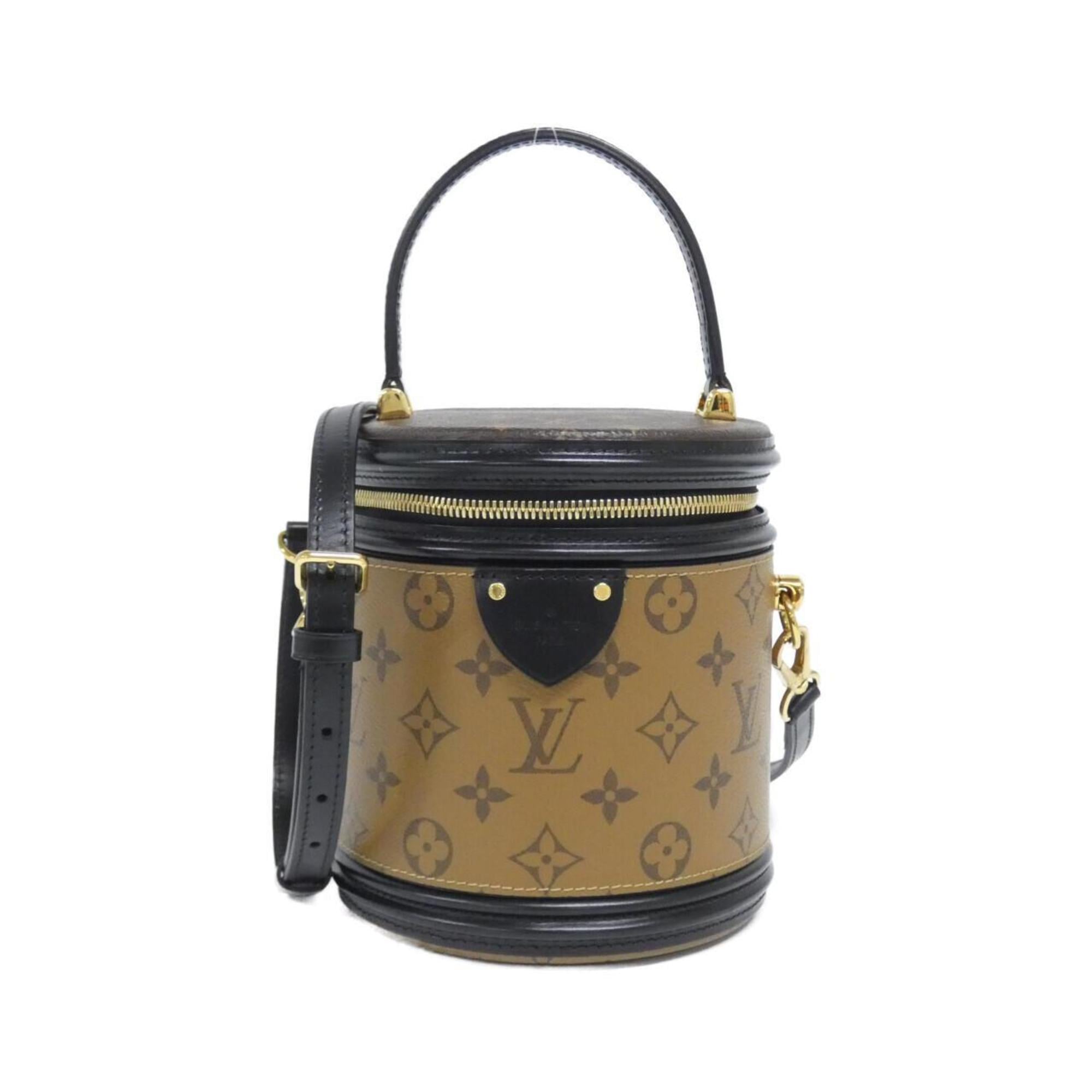 Louis Vuitton Brown Coated Canvas Handbag