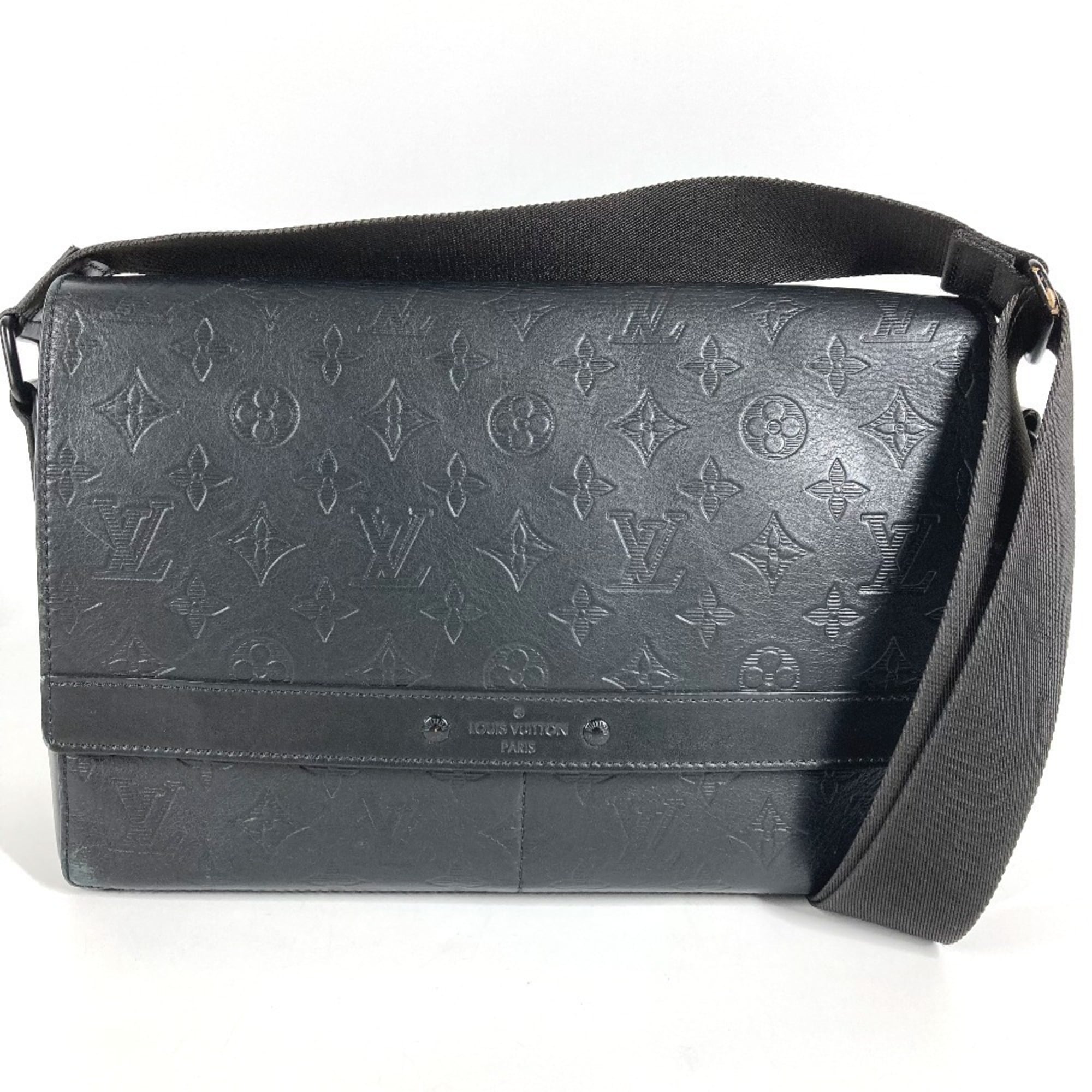 Louis Vuitton Monogram Shadow Black Monogram Shadow Messenger Bag Shoulder Bag