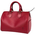 Louis Vuitton Castilian Red Epi Leather Boston Bag Handbag