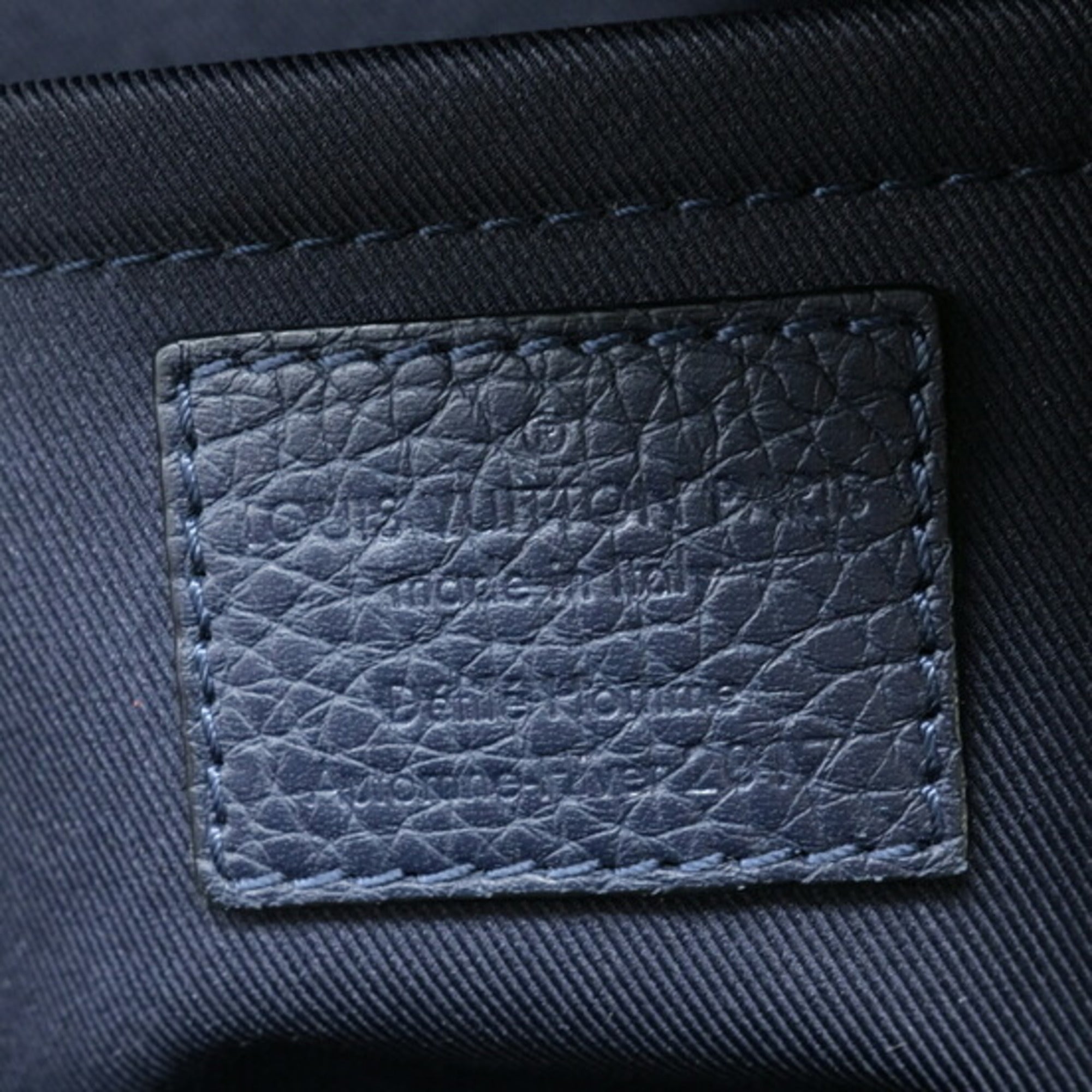 Louis Vuitton Dark Navy Leather Backpack
