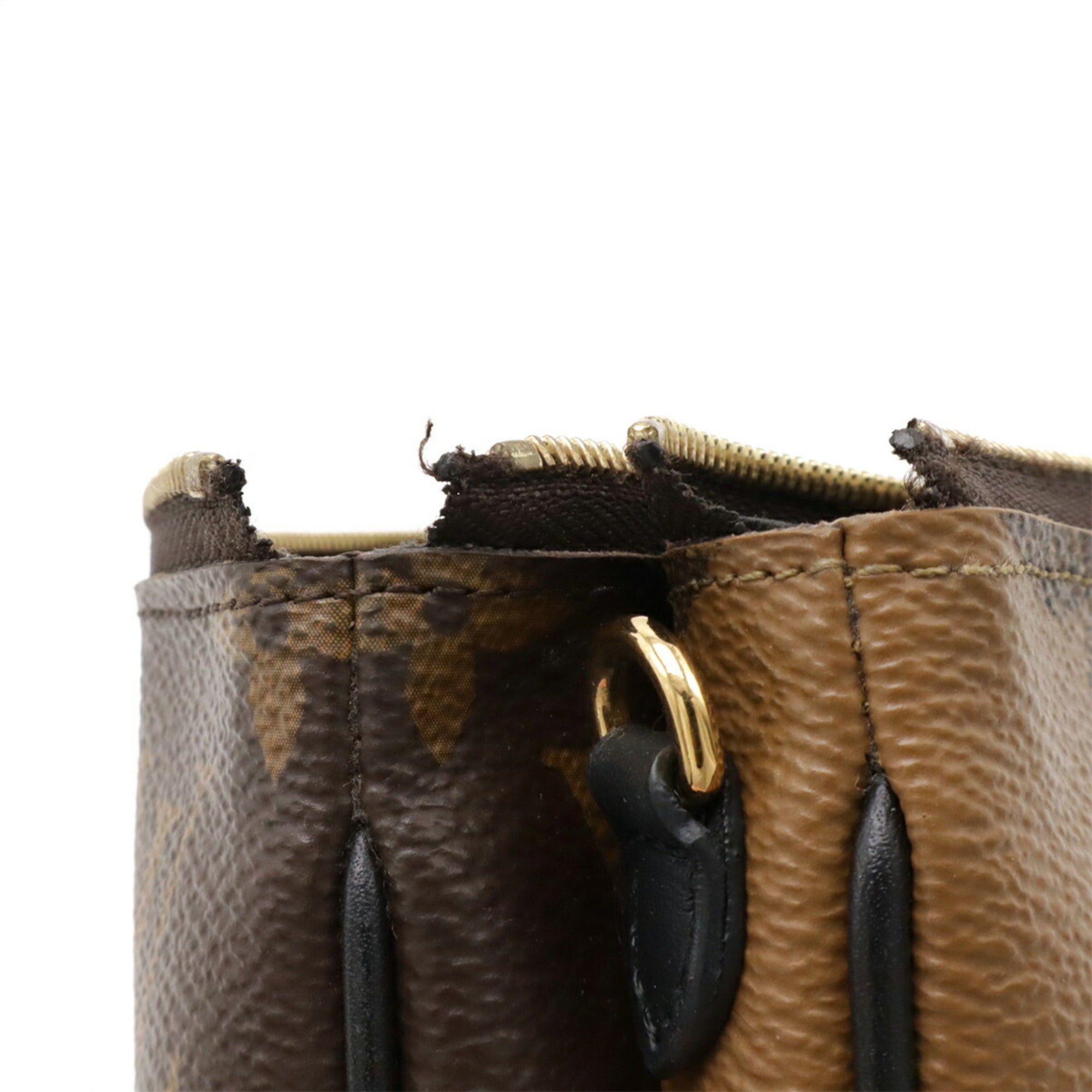 Louis Vuitton Pvc Leather Clutch Bag Pochette Pouch Shoulder Bag