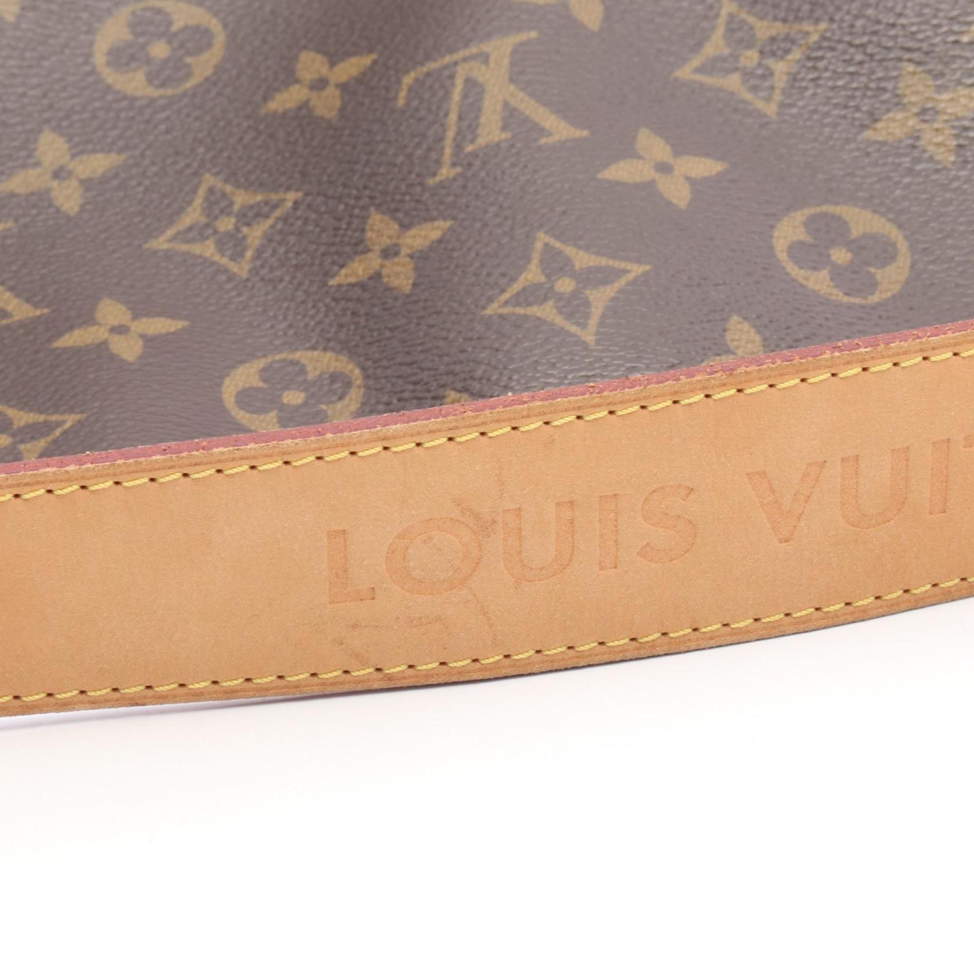 Louis Vuitton Brown Monogram Coated Canvas Leather Shoulder Bag