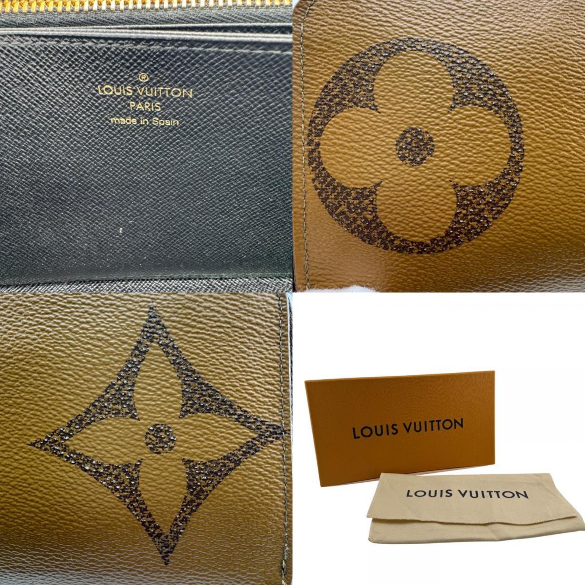 Louis Vuitton Brown Leather Long Wallet