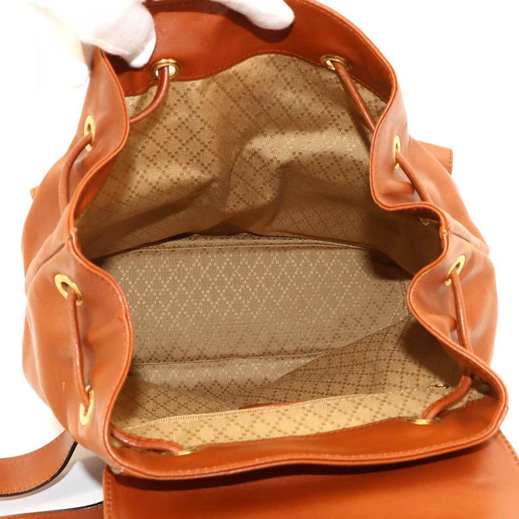 Gucci Brown Leather Backpack (Pre-Owned)