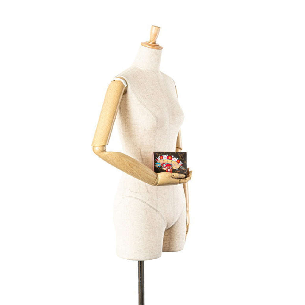 Louis Vuitton Brown Rose Ballerine Pvc Leather Wallet (Tri-Fold)