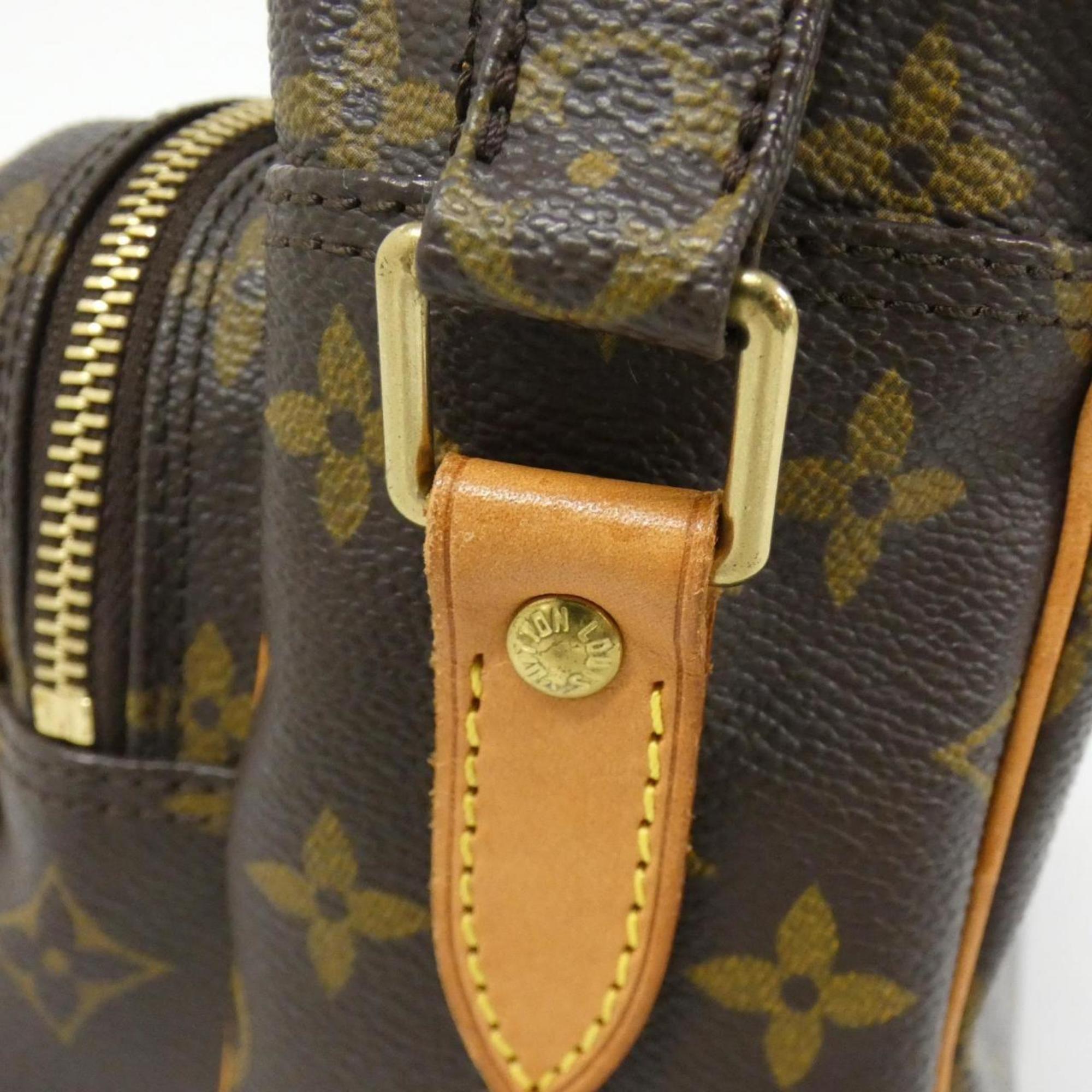Louis Vuitton Brown Coated Canvas Shoulder Bag