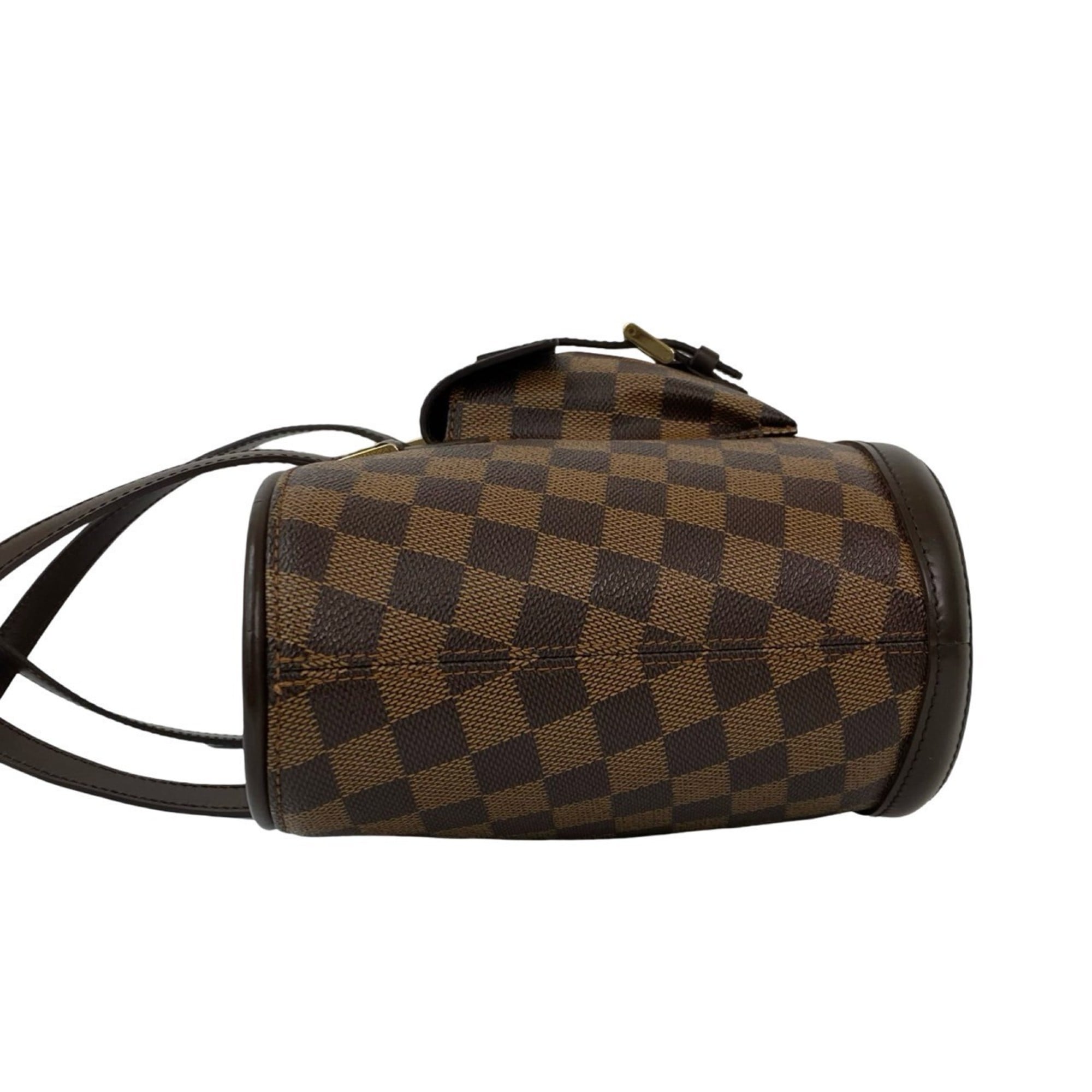 Louis Vuitton Brown Damier Canvas Leather Pvc Handbag Tote Bag