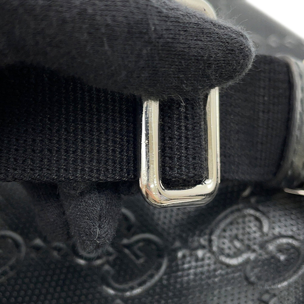 Gucci Black Leather Handbag Sling Bag (Pre-Owned)