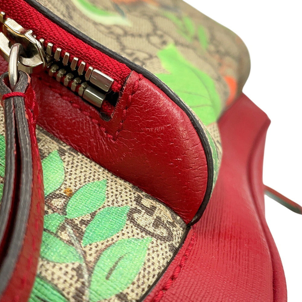 Gucci Multi-Color Red Color Gg Supreme Backpack (Pre-Owned)
