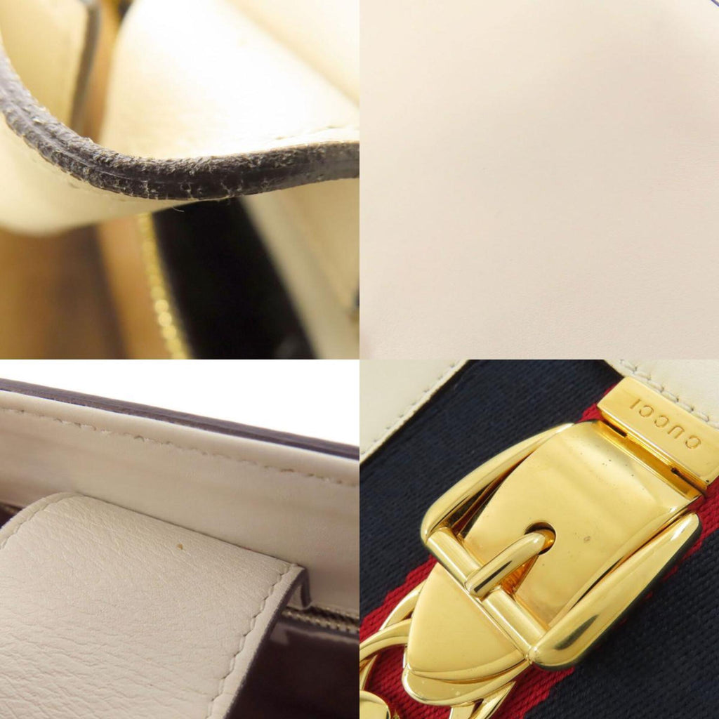 Gucci White Leather Handbag (Pre-Owned)