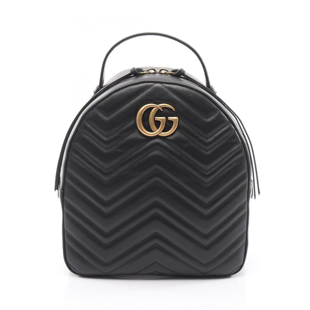 Gucci Black Leather Backpack (Pre-Owned)