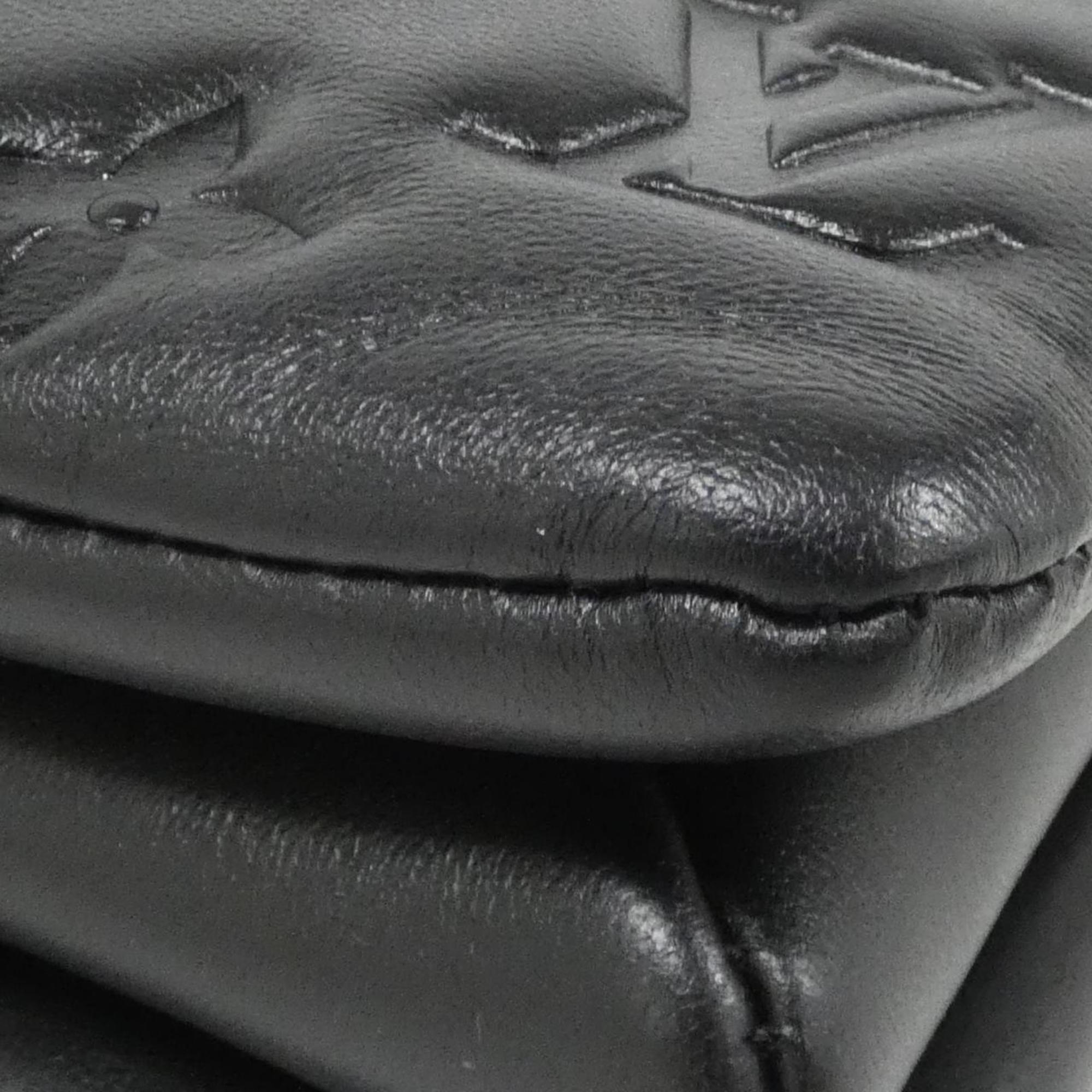 Louis Vuitton Black Leather Shoulder Bag
