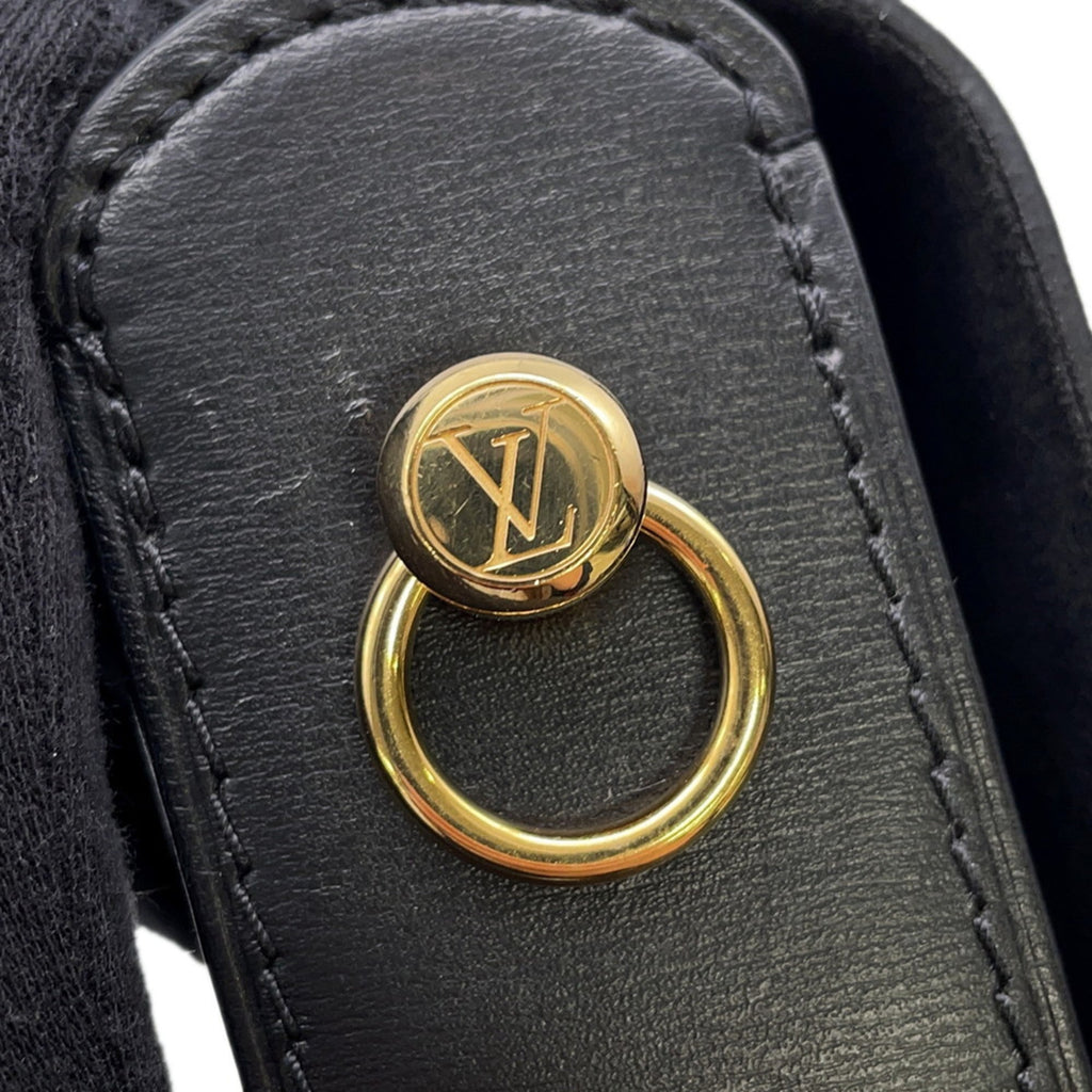 Louis Vuitton Noir Leather Shoulder Bag
