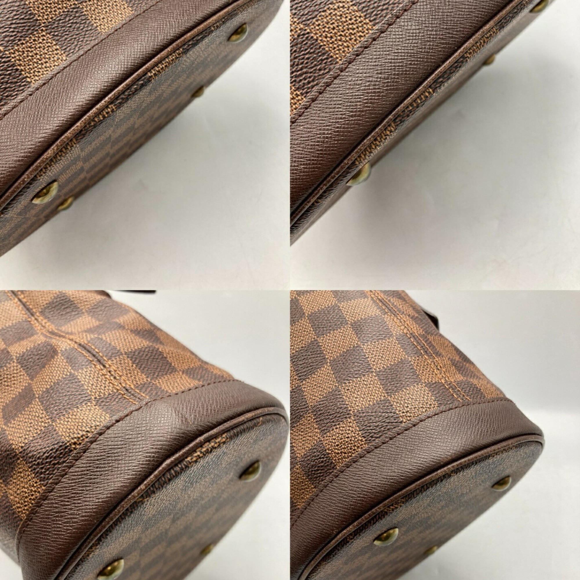 Louis Vuitton Brown Pvc Leather Tote Bag