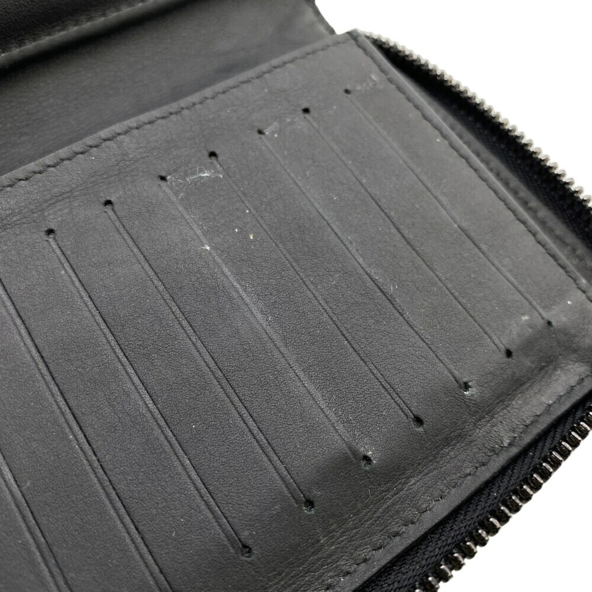 Louis Vuitton Black Leather Long Wallet