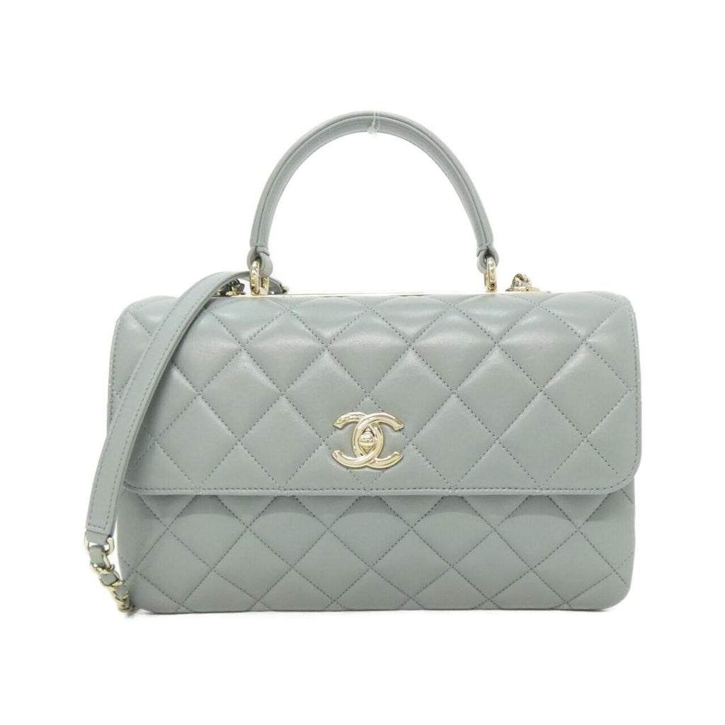 Chanel Light Blue Leather Handbag