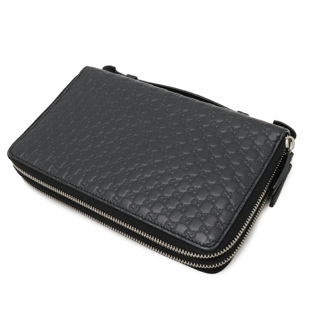 Gucci Black Leather Long Wallet (Bi-Fold) (Pre-Owned)