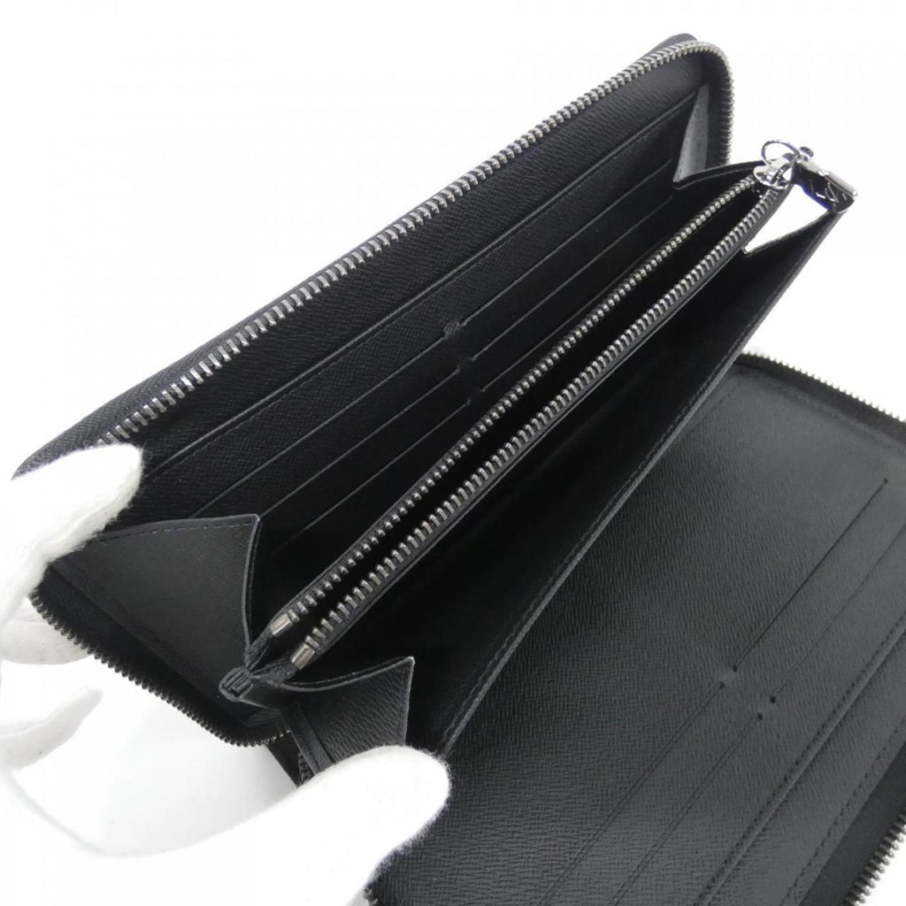 Louis Vuitton Black Coated Canvas Long Wallet