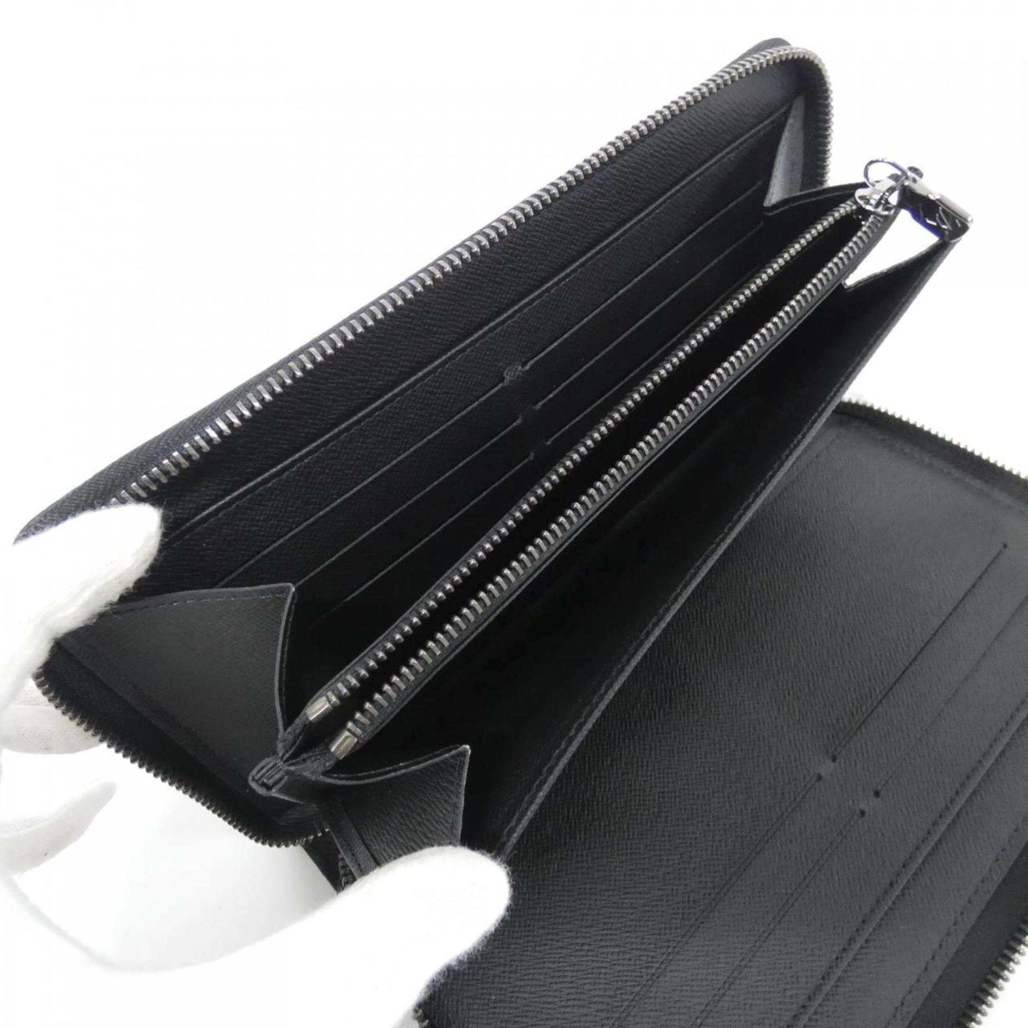 Louis Vuitton Black Coated Canvas Long Wallet