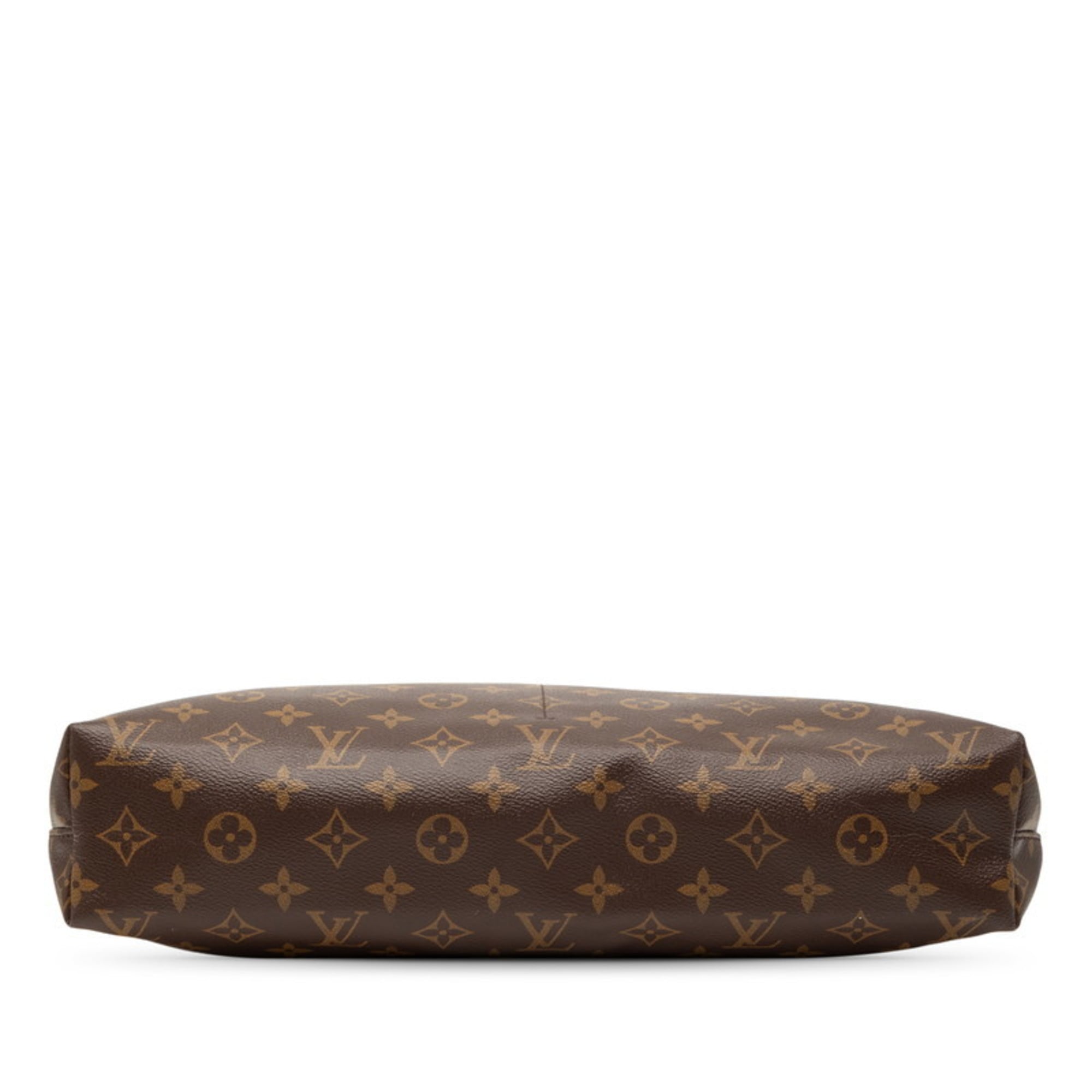 Louis Vuitton Black Brown Pvc Leather Handbag Shoulder Bag